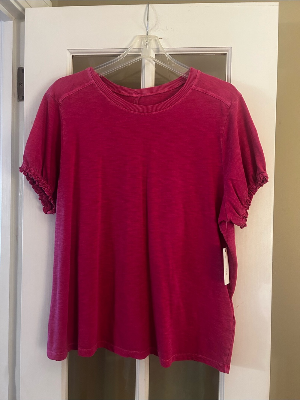 Pilcro NWT Bennie ruffle sleeve t-shirt sz. XL